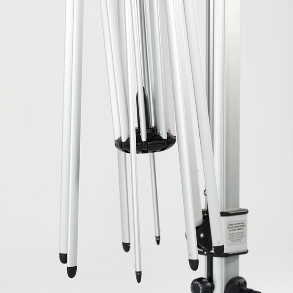 9' Square Aurora Cantilever Crank Lift Umbrella by Frankford - Image 8